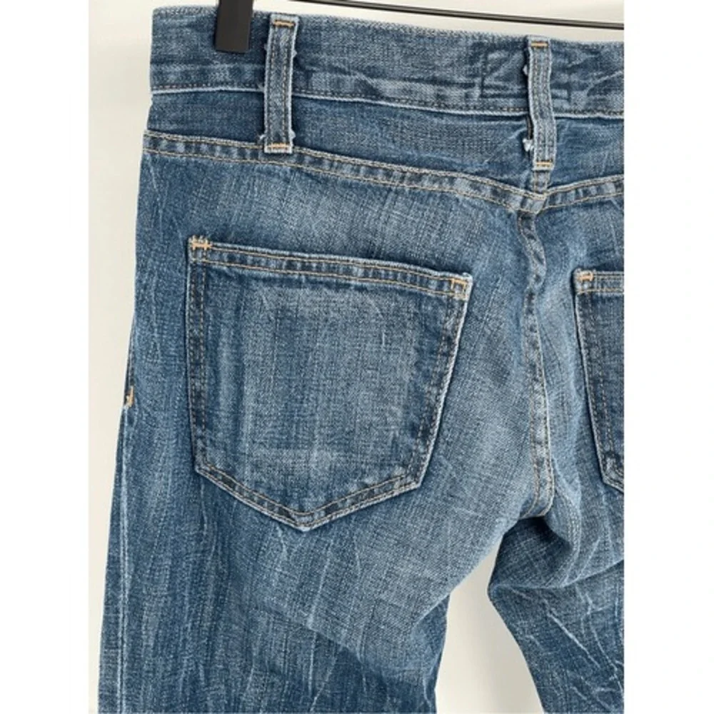Current Elliot Jeans Women's Size 25 Straight Leg‎ Blue Acid Wash Low Rise